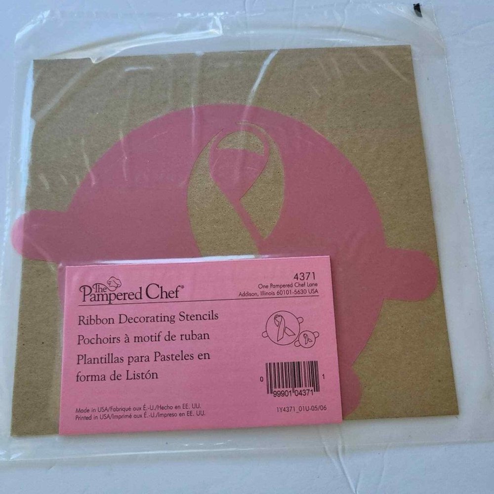 Pampered Chem Ribbon Decorating Stencils 4371 - NIB
